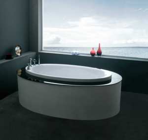 Cuscino del sesso di forma ovale di alto livello vasche da bagno <span class=keywords><strong>e</strong></span> idromassaggio freestand vasca da bagno portatile tinas con rubinetto - Product Image 3