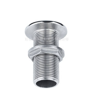 Marine 316 Stainless Steel Full-Thread Flat Drain Outlet Valve Plug <b>Hose</b> Hardware for Yacht & Speedboat Drain System - Product Image 1