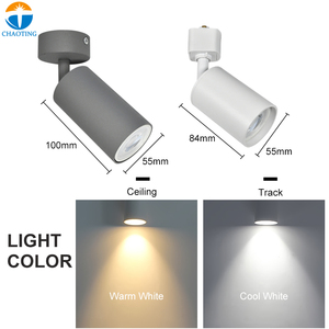 Đèn <span class=keywords><strong>LED</strong></span> Rọi 5W 7W Trong Nhà Hiện Đại Đèn Trần GU10 360 Độ Xoay 2 Dây 1 Pha Bộ Chuyển Đổi Đèn Đường Sắt Xi Lanh Đèn Theo Dõi - Product Image 5