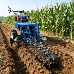 Trancheuse <span class=keywords><strong>à</strong></span> chaîne portative, mini-trancheuse agricole, outil <span class=keywords><strong>de</strong></span> drainage <span class=keywords><strong>de</strong></span> jardin, équipement <span class=keywords><strong>de</strong></span> creusement <span class=keywords><strong>de</strong></span> caniveaux pour travaux domestiques et agricoles - Product Image 1