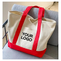 Bolsa de Lona al por Mayor, Personalizada, Ecológica, Resistente, con Bordado Artístico, Logotipo, Bolsa de Compras con Cremallera y Bolsillo, Bolsa de Mano para Regalo