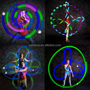 Ballon de poi lumineux à changement de couleur personnalisé en gros, ballon de poi lumineux pour la danse du ventre, jouet lumineux pour rave, ballon de poi LED pour boîte de nuit - Product Image 6