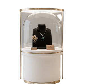 Vitrine promotionnelle en acier inoxydable avec éclairage LED - Product Image 1