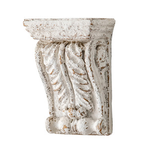 Juego de estantes de pared retro europeos, decoración de pared blanca envejecida para la sala de estar, decoración del hogar - Product Image 4