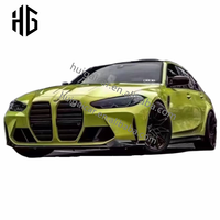 Aileron latéral d'admission d'air en fibre de carbone style M Performance pour pare-chocs avant BMW M3 G80 M4 G82, kit carrosserie pour prises d'air du pare-chocs.