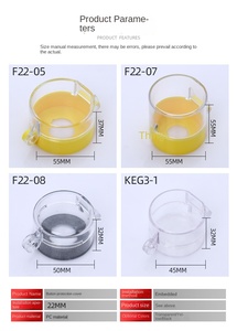 Cubierta antipolvo de botón de 22mm Accesorios de botón de interruptor de 30mm Cubierta protectora de botón de 16mm - Product Image 5