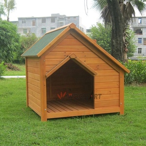 บ้านสุนัขไม้ไผ่แบบประกอบเองพร้อมปล่องควัน - Product Image 2