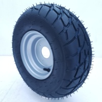 Pneus de karting haute performance ATV 16x8-7 avec jante en acier de 6 pouces, jantes de karting et pneus ATV pour adolescents