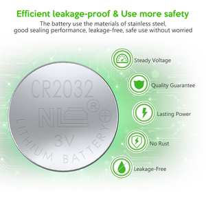 Paquete Pequeño de 5 Pilas de Botón EBL CR 2032, Pila de Litio de 3V para AirTag y Llaveros - Product Image 4