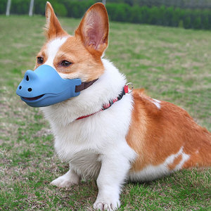 Penutup mulut kecantikan hewan peliharaan anti-gonggongan penutup mulut anjing yang aman antigigit dapat disesuaikan - Product Image 6