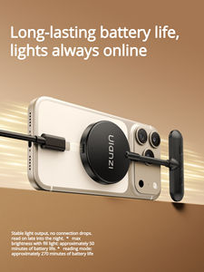 Lampe de remplissage pour téléphone M10 - Lumière selfie magnétique flexible compatible avec <span class=keywords><strong>iPhone</strong></span> 17/16, faible lumière bleue pour la protection des yeux - Product Image 6