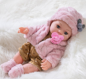 Poupée <span class=keywords><strong>en</strong></span> caoutchouc souple pour bébé, 12 pouces, blanche, à habiller, cadeau pour fille - Product Image 6