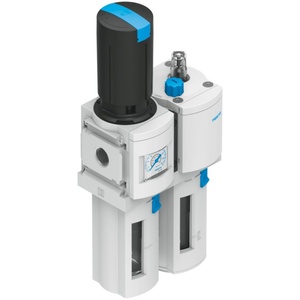 ชุดอุปกรณ์เตรียมลม FESTO MSB6 รุ่นดั้งเดิม ประกอบด้วยตัวกรอง ตัวควบคุมแรงดัน และตัวหล่อลื่น สำหรับระบบอัตโนมัติแบบนิวเมติก - Product Image 1
