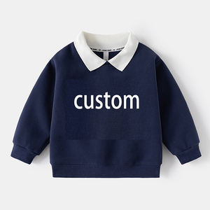 Sudadera Polo para Niños, Primavera 2026, Nuevo Estilo, Sudadera de Manga Larga para Niños Grandes, Sudadera de Manga Larga con Contraste de Color - Product Image 5