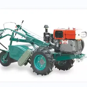 Nuevo tractor manual 20HP 22HP Diesel Mini maquinaria agrícola Kubota Tractor agrícola de dos ruedas con motor confiable