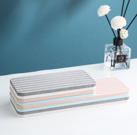 Tapis de séchage rapide en diatomite, absorbant l'eau, pour bar à boissons, sous-verre, organisateur de lavabo, support pour savon à vaisselle