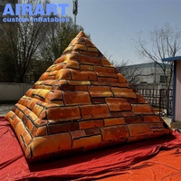 Pyramide égyptienne gonflable géante pour la décoration d'événements, ballon publicitaire gonflable personnalisé en forme de pyramide