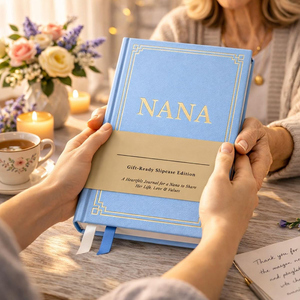 Journal relié rigide, édition en coffret cadeau, avec arbre généalogique et plus de 300 questions pratiques pour la vie, l'amour, l'école, carnet de notes - Product Image 3