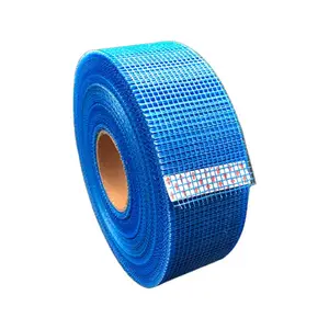 Blue Color Fiber 80G Glass Drywall Seam Plastic Plaster Self Adhesive Fiberglass Mesh Tape