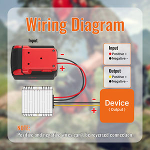 Convertidor reductor de 18V a 12V para <span class=keywords><strong>Milwaukee</strong></span> M18 Adaptador de batería de rueda eléctrica DC 12V 20A 240W Convertidor Buck Regulador de voltaje de CC - Product Image 5