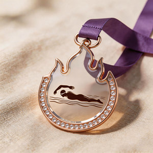 Medalla Deportiva Personalizada de Aleación de <span class=keywords><strong>Zinc</strong></span>, Medalla de Premio con Logotipo Personalizado al por Mayor, Medallas de Logro Metálicas de Alta Calidad para Eventos de Carrera - Product Image 3