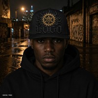 Casquette Trucker 5 Panneaux à Visière Plate et Fermeture Snapback, Broderie, Avant en Mousse, Maille Respirante, Imperméable, 100% Coton, pour Activités de Plein Air, Fêtes et Streetwear