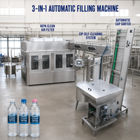 Chaîne de production de machines de remplissage de bouteilles clés en main intelligentes et automatiques pour usines d'eau minérale à grande échelle