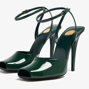 New Estilo De Tacones Open Toe Front Sandals Ankle Lace up Strap <b>Heels</b> for Ladies - Product Image 4