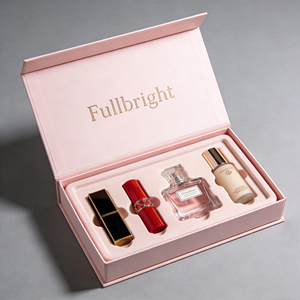 Custom Cosmetic Set Gift <b>Box</b> Packaging Eco-Friendly Rigid Cardboard Paper <b>Box</b> with Logo for Skincare <b>Makeup</b> Beauty Products - Product Image 1