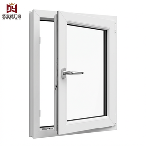 Fenêtre à battants en <span class=keywords><strong>PVC</strong></span> multi-chambres à économie d'énergie |   Fenêtre en vinyle triple vitrage résistante aux UV pour climat froid - Product Image 4
