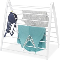 Séchoir à linge métallique pliable et léger pour salle de bain, gain de place pour la maison