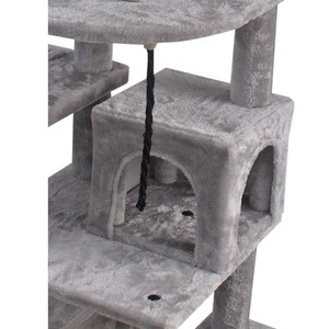 Poste para rascar con láser para gatos, árbol moderno de lujo y Rascador en U, hermosas camisetas altas, rueda de ejercicio, escalada barata de 200cm con cuerda - Product Image 4