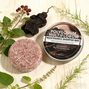 Polygonum Multiflorum Maintenance Shampoo Bar Essential Oil Soap Moisturizing Natural Darkening Hair Loss Treatment & Regrowth - Product Image 3