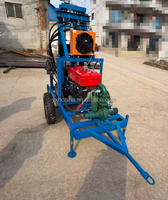 Foreuse hydraulique portable 25 CV pour puits d'eau, machine de forage rotative 100 m, alimentée au diesel 300 mm