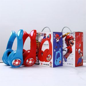 Audífonos CYY Kitty Stitch <span class=keywords><strong>Mario</strong></span> <span class=keywords><strong>Bros</strong></span>, Lindos Audífonos Inalámbricos con Diseño de Dibujos Animados, Audífonos con Cable LED en Forma de Cápsula con Orejas de <span class=keywords><strong>Gato</strong></span> para Niños - Product Image 5