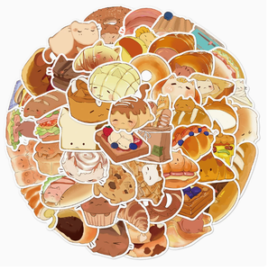 Etiqueta adhesiva impermeable de dibujos animados a precio de fábrica, impresión UV, pegatina de cuenta de mano de colores DIY, pegatina adhesiva de PVC en forma - Product Image 4