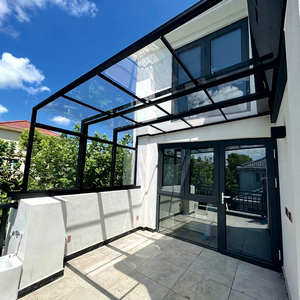 <span class=keywords><strong>Vidrio</strong></span> de policarbonato moderno personalizado Verand Sunroom Recinto de invernadero retráctil al aire libre <span class=keywords><strong>para</strong></span> hoteles Espacios techados <span class=keywords><strong>para</strong></span> - Product Image 2