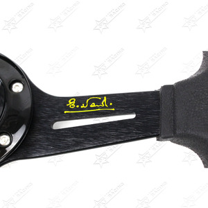 Volante de plato profundo de PU de 350mm y 14 pulgadas, volante <span class=keywords><strong>Universal</strong></span> deportivo de carreras, negro, plateado, rojo, azul, radios, volante de coche con logotipo ND - Product Image 5
