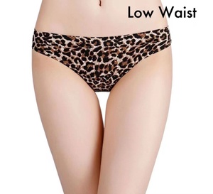 Taille basse femmes glace soie Nylon string sous-vêtements t-back <span class=keywords><strong>culotte</strong></span> léopard Floral papillon motif différent imprimé - Product Image 3