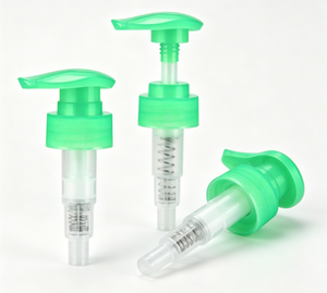 Dispensador de Loción de Plástico PP Transparente Verde Personalizado, Bomba Manual con Tapa de Rosca, Pulverizador de Champú Líquido, Envases para Botellas de Loción - Product Image 3