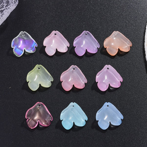 Pétalos de Flor de Peonía de Cristal, Accesorios de Color Degradado, Materiales para Hacer Horquillas para el Cabello y Tocados Hanfu - Product Image 3