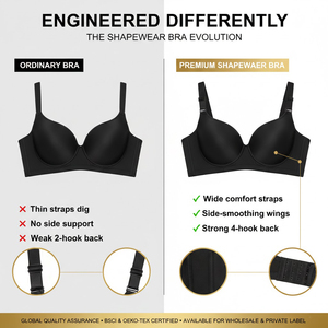 Soutien-gorge Hygieia sans armatures et sans coutures pour <span class=keywords><strong>poitrine</strong></span> généreuse, avec soutien latéral ciblé, correction posturale et effet lissant pour femme - Product Image 3