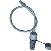 Câble d'extension RJ45 étanche IP68, câble Ethernet blindé CAT6, câble LAN extérieur avec verrouillage à vis et capuchon anti-poussière