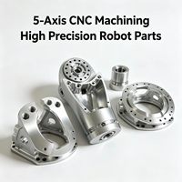 Componentes de Robot Humanoide de Aleación de Aluminio Mecanizados por CNC OEM para Fabricar Brazo, Hombro y Codo, Procesamiento Personalizado
