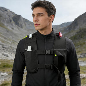 High Quality Polyester Outdoor Hiking <b>Vest</b> Lightweight Breathable Multi-Functional Water Bottle Pocket for <b>Men</b> Women Runners - Product Image 5