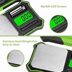 Báscula <span class=keywords><strong>de</strong></span> joyería Digital portátil <span class=keywords><strong>de</strong></span> 200g/0,01g, Mini pantalla LCD, balanza electrónica <span class=keywords><strong>de</strong></span> alta precisión para batería <span class=keywords><strong>de</strong></span> diamante dorado para el hogar - Product Image 4