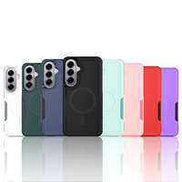 Étui de téléphone portable hybride TPU PC 2 en 1 avec coque magnétique arrière antichoc pour Samsung A17 A07 A16 A56 A06 5G S26 Ultra