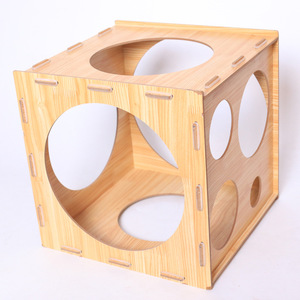 Caja de medición de globos de látex, caja de madera de 9 agujeros para globos, venta al por mayor - Product Image 4