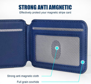 Échantillons Gratuits Cuir PU Suivi GPS Support Magnétique Porte-Cartes Blocage RFID Compatible Localiser Mon <span class=keywords><strong>Portefeuille</strong></span> MagSafe pour Apple FCC CE RoHS - Product Image 3