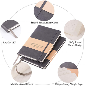 Carnet à couverture rigide écologique personnalisé A5 100 g/m² avec reliure cousue, pages à pois, pour filles - Product Image 3